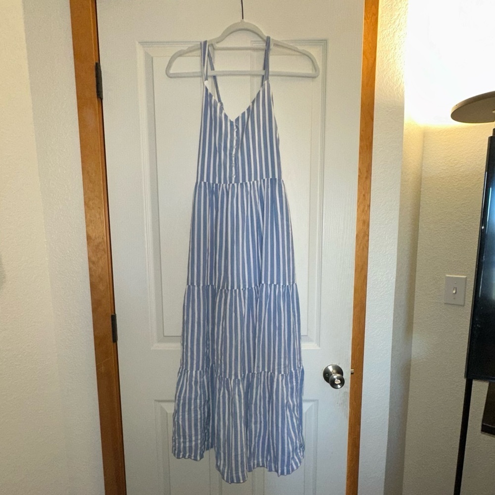 Maxi stripe sundress old navy M